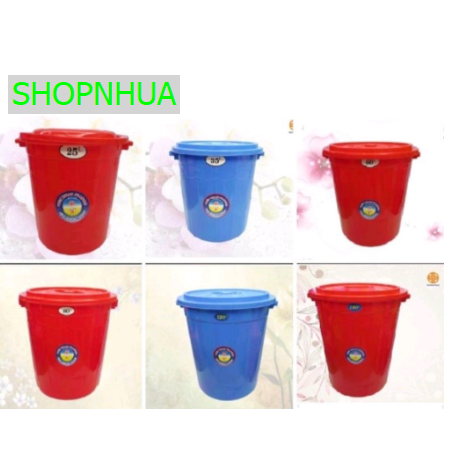 Thùng Đựng Nước Có Nắp Cao Cấp Nhựa Việt Nhật. Dung Tích Từ