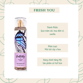 Xịt thơm Body mist Bath & Body Works 236ml