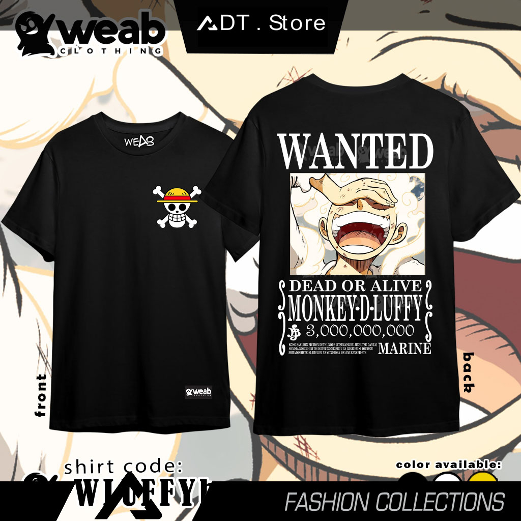 Áo thun hình WEAB CLOTHING ONE PIECE cực chất giá rẻ mẫu HOT bán chạy