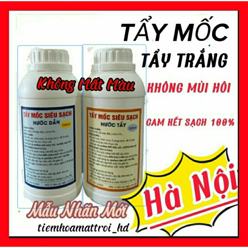 (CHÍNH HÃNG) Tẩy mốc quần áo MÀU, Áo Trắng ( KHÔNG MẤT MÀU, KHÔNG MÙI) Cam Kết Hiệu Quả