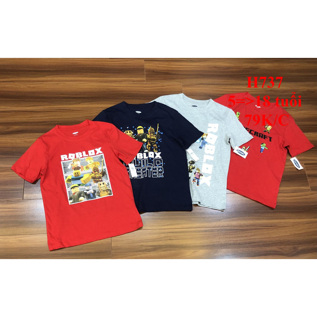 * Mã H737: Áo  bộ sưu tập Roblox, Minecraft siêu đẹp, xịn xò