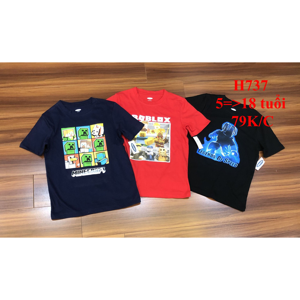 * Mã H737: Áo  bộ sưu tập Roblox, Minecraft siêu đẹp, xịn xò