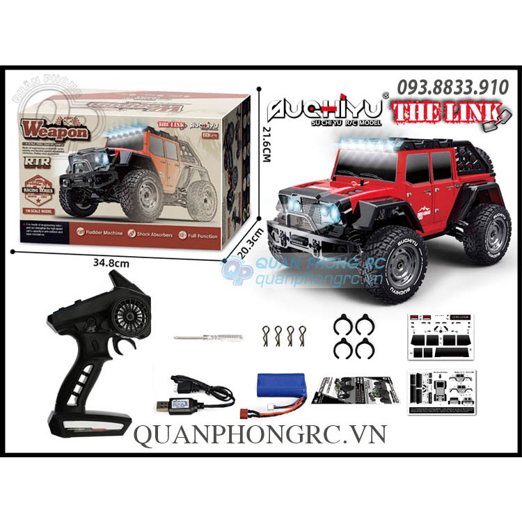Xe Điều Khiển SCY 16104 WEAPON 1/16 2.4G 4WD High Speed RC Truck Car