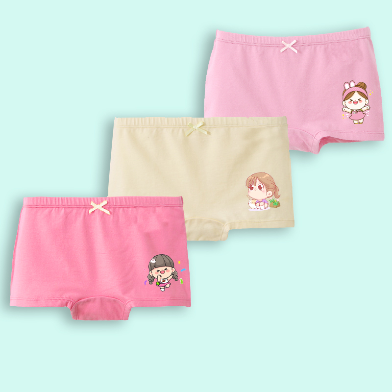 Quần Chip Đùi Bé Gái Cotton Cao Cấp Mềm Mại Bảo Vệ Vùng Kín - Babyboo- PiBo Store