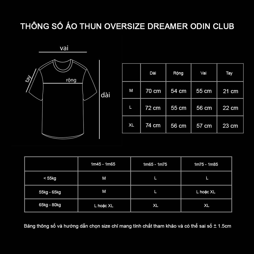 Áo thun oversize Dreamer ODIN CLUB, Áo phông chất liệu 100% cotton co giãn 2 chiều, Local Brand ODIN CLUB
