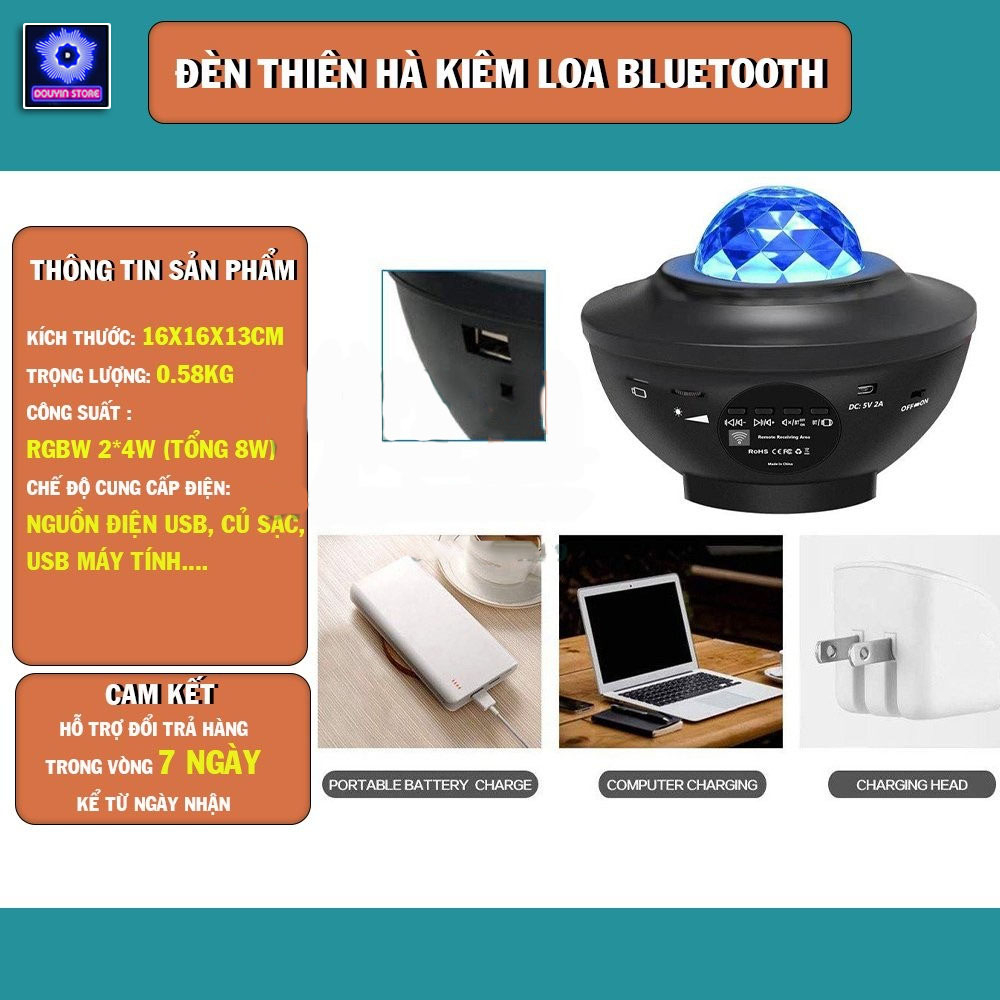 Đèn led galaxy ngàn sao kiêm loa bluetooth đèn sân khấu tạo hiệu ứng ánh sao Hot Tiktok | BigBuy360 - bigbuy360.vn