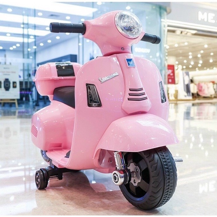 Xe máy điện trẻ em Q518 cao cấp - Xe máy Vespa điện sang chảnh cho bé