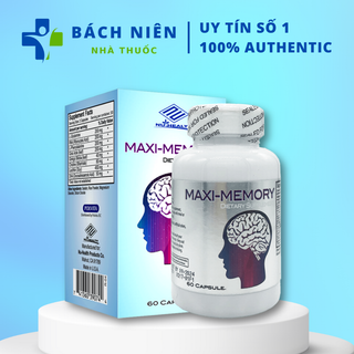 Viên bổ não Maxi Memory Nuhealth, tăng cường trì nhớ Maxi-Memory Nuhealth của Mỹ