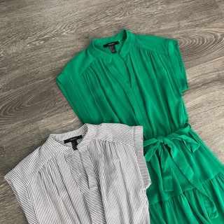 Đầm F21 ngắn cột eo tầng
