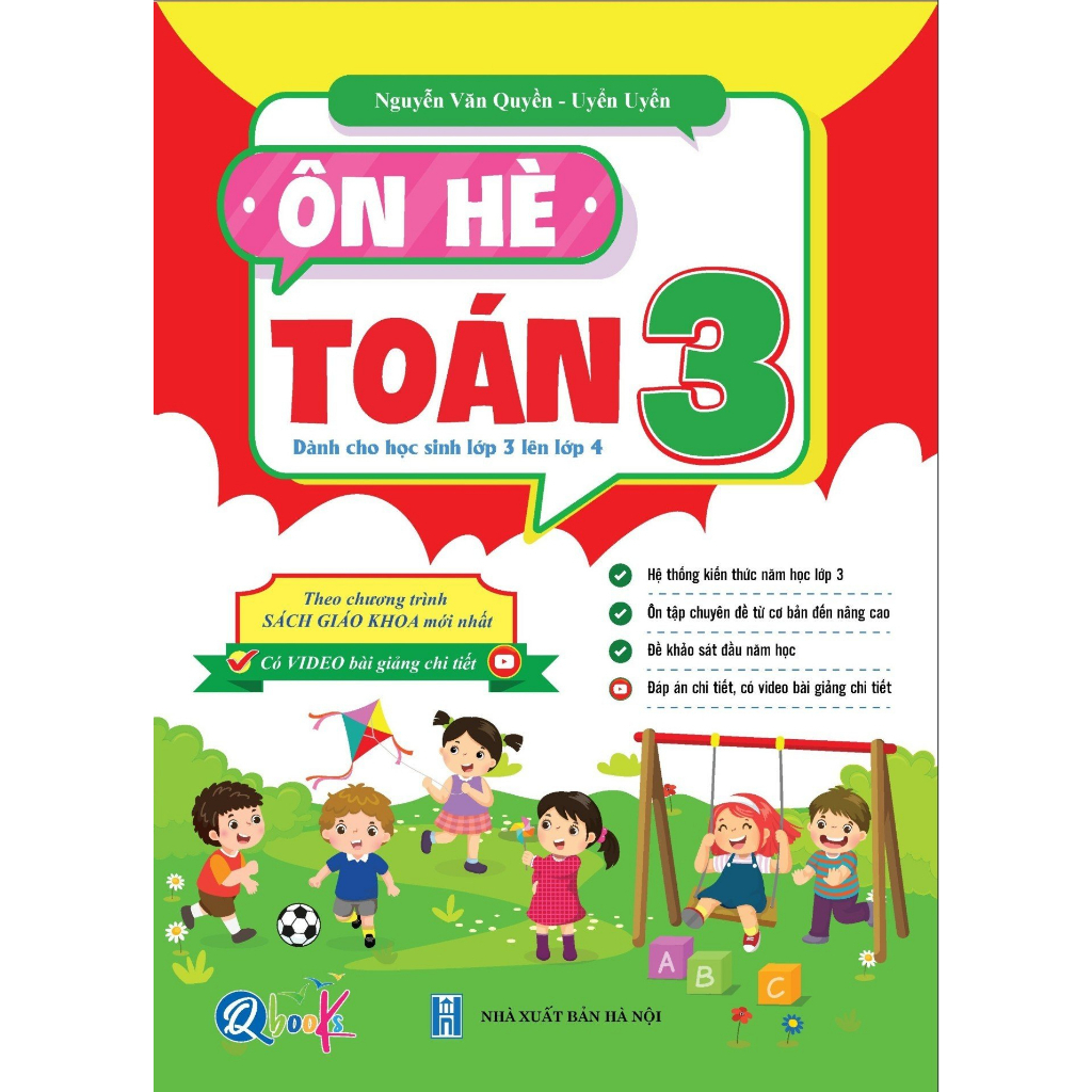 Sách - Ôn Hè Toán Lớp 3 - Dành cho học sinh lớp 3 lên 4 (1 cuốn)