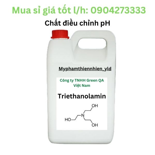 1kg Hoạt chất Triethanolamine- chất tạo đặc và làm trong gel - Nguyên Liệu Mỹ Phẩm Nhập Khẩu