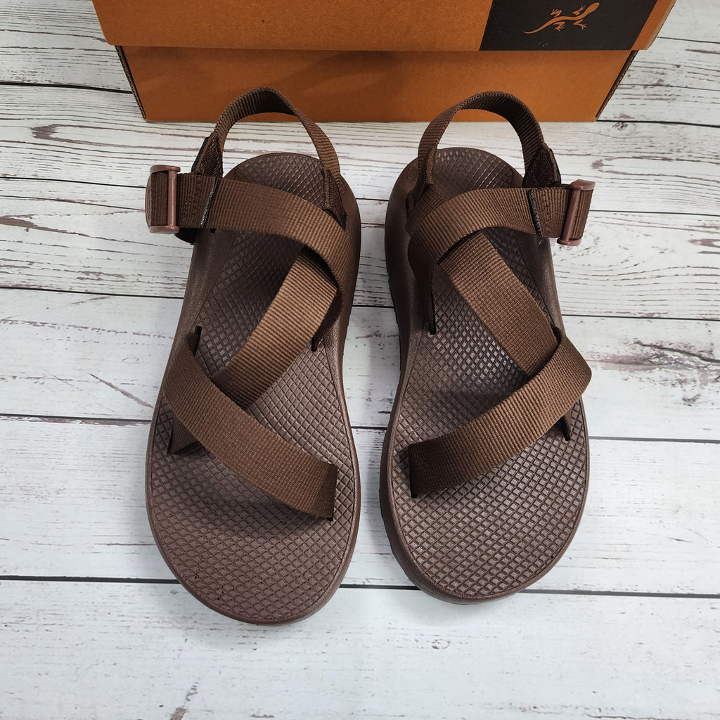 Dép Xăng Đan Nam Chaco Cao Cấp, Dép Chaco Đế Thơm Hương Quế Full Box Mã Nâu Socola TG20