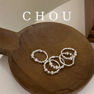 Nhẫn Màu Bạc Hạt Ngọc | CHOU ACCESSORIES |