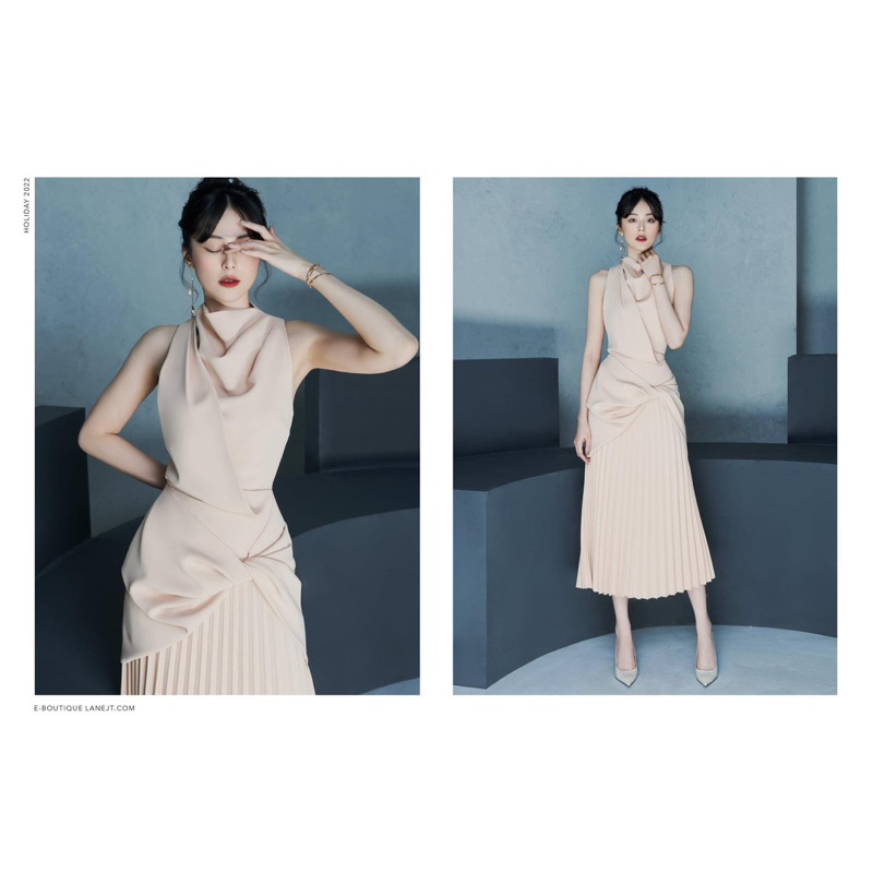 Váy SML Lane Jt Twised Midi dress! Chính hãng 100%! 1890K