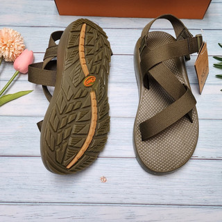 Dép chaco, sandal nam chaco đế thơm hương quế bảo hành 12 tháng - xanh rêu tg21