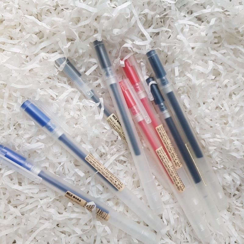 Bút gel MUJI cây lẻ loại có nắp