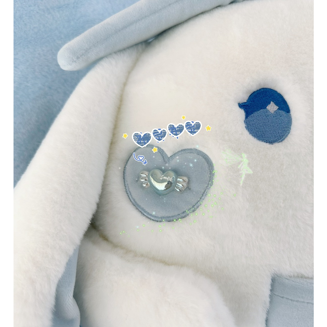 Order | Thú bông hình thỏ loli đáng yêu, bộ chăn gối văn phòng, gấu bông đút tay tiện lợi ấm áp