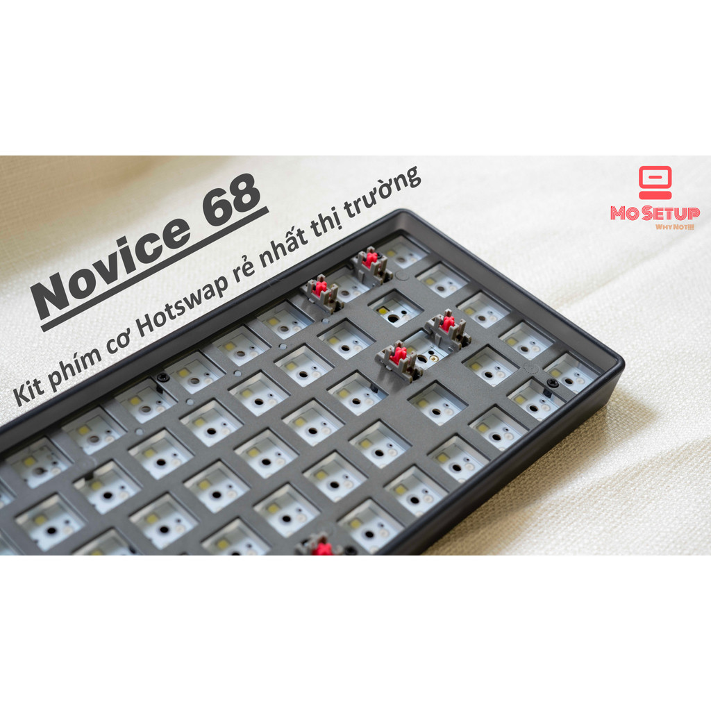 KIT Bàn phím cơ NOVICE68 phiên bản nâng cấp của Tester68 - TESTER68 DIY - Layout 68