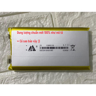 Pin lithium-polymer 3.7v 8000mah 10000mah 1260100 mới 100% chuẩn dung lượng