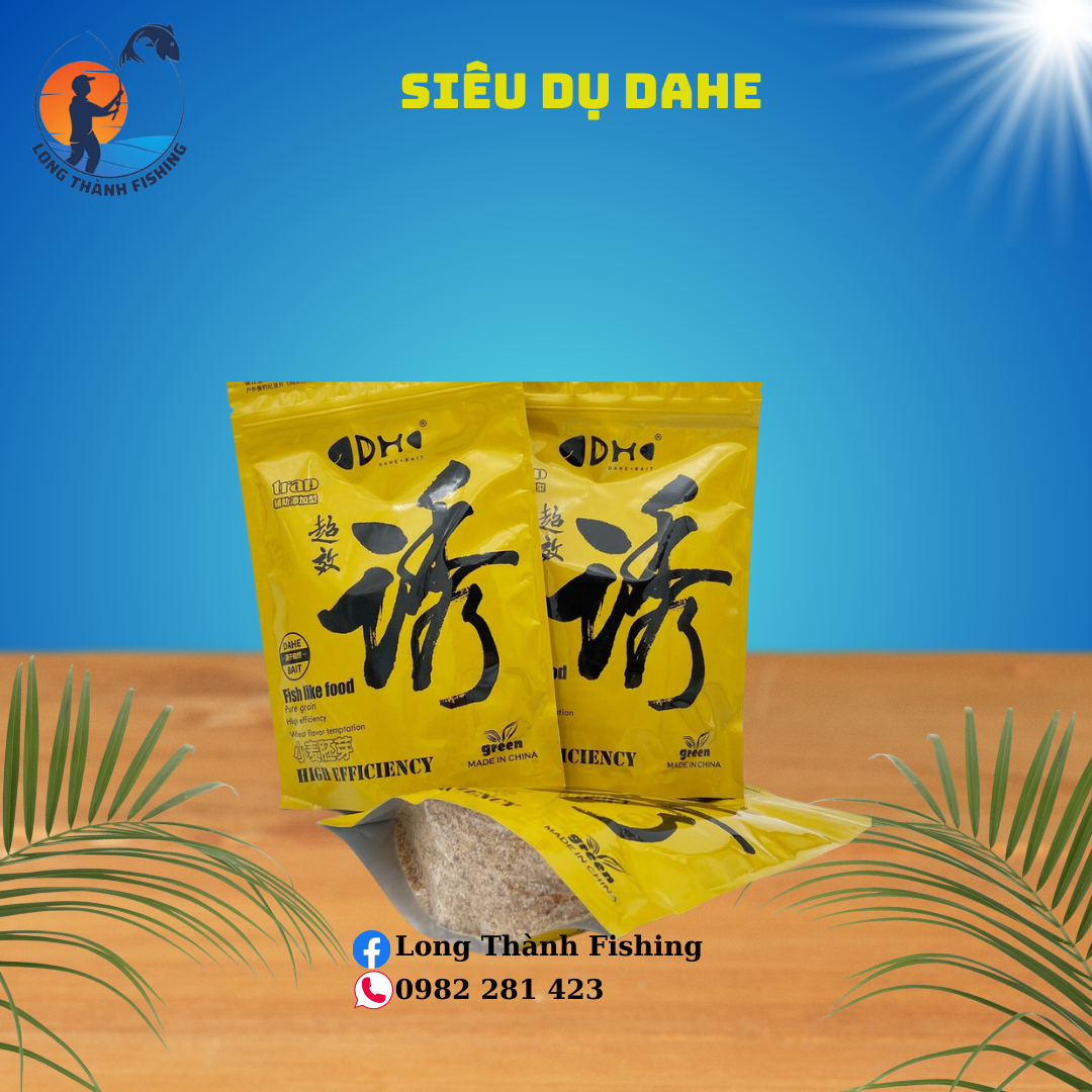 Siêu dụ Dahe câu chép, trắm, rô phi