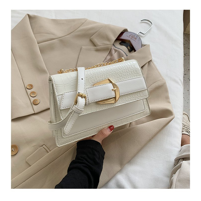 TÚI XÁCH NỮ MÁC THEN CÀI VÂN RẮN PHONG CÁCH ĐƠN GIẢN 639 - SUPERBAG668