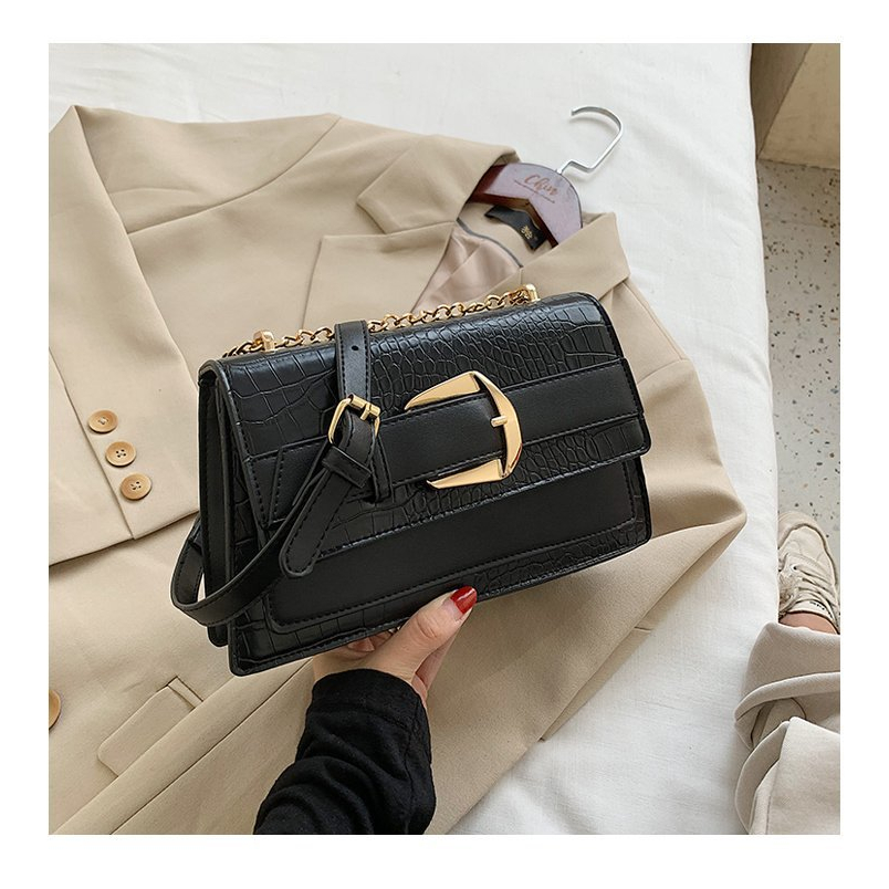 TÚI XÁCH NỮ MÁC THEN CÀI VÂN RẮN PHONG CÁCH ĐƠN GIẢN 639 - SUPERBAG668