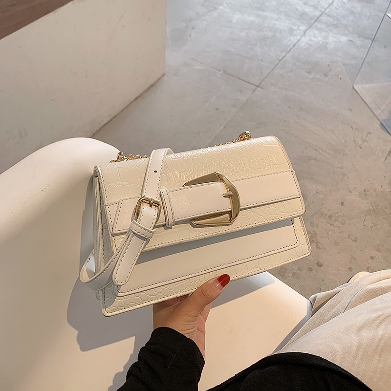 TÚI XÁCH NỮ MÁC THEN CÀI VÂN RẮN PHONG CÁCH ĐƠN GIẢN 639 - SUPERBAG668