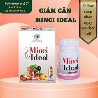 Giảm cân Minci Ideal, Viên uống thảo mộc hỗ trợ giảm 3-5kg, hộp 40 viên