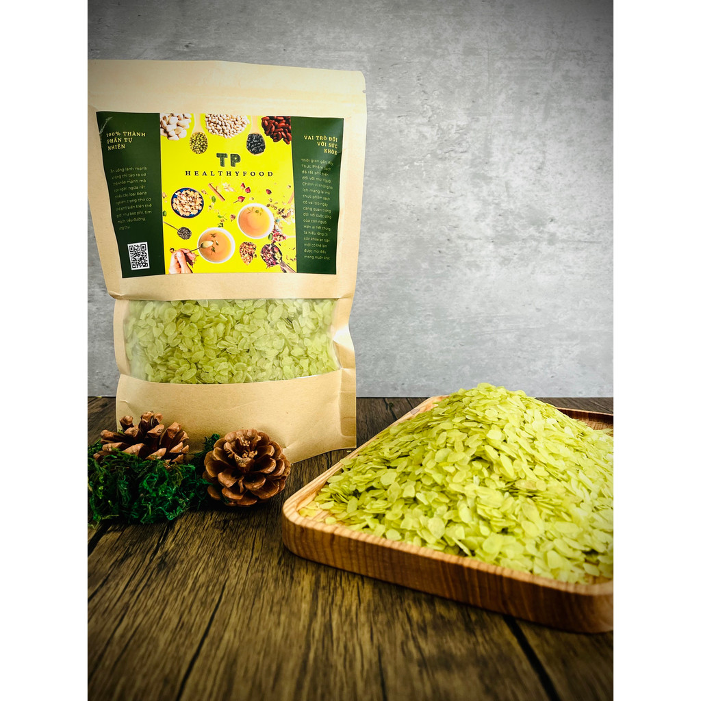 MUA Ở SHOP TP HERBAL TEA ĐỂ CÓ THÊM ƯU ĐÃI - Cốm dẹp xanh làm chả,chiên tôm,làm bánh, nấu xôi,kem...