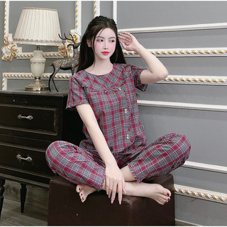 đồ bộ mặc nhà , thô kate hàn