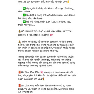 Combo hồ lô túi gấm may mắn Thái Lan