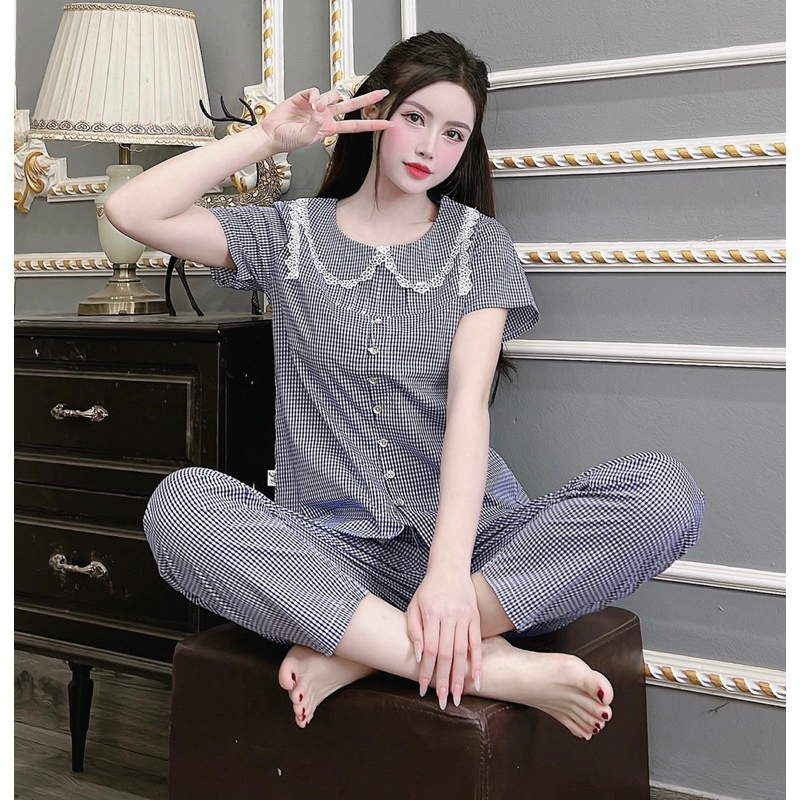 đồ bộ mặc nhà , thô kate hàn