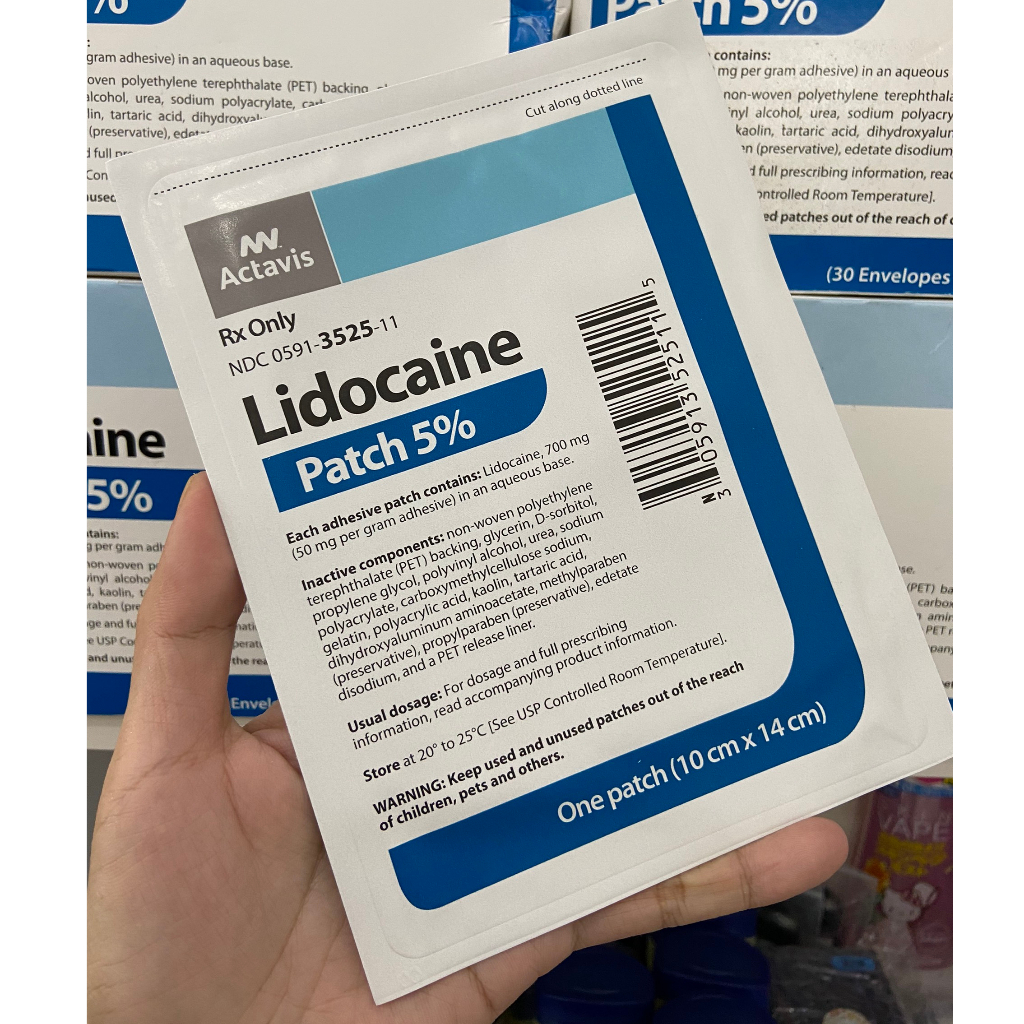 Cao dán giảm đau Rx Only LIDOCAINE 5% USA