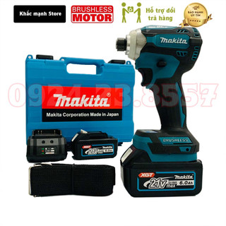 Bộ máy chuyên vít mkt - động cơ không chổi than - lực siết 180nm - chuyên vít công trình - chân pin phổ thông