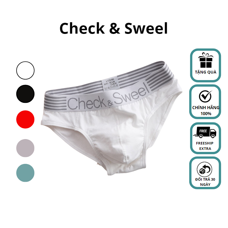 Quần sịp nam tam giác cotton Check & Sweel
