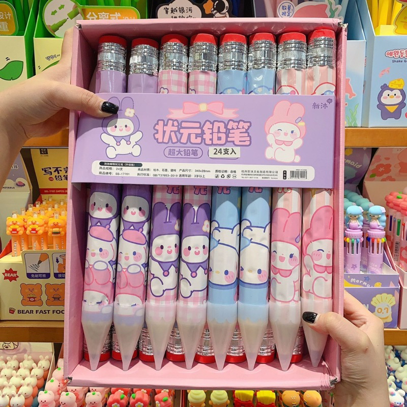 Bút Chì Siêu To Khổng Lồ Mẫu Thú Cute Cho Bé