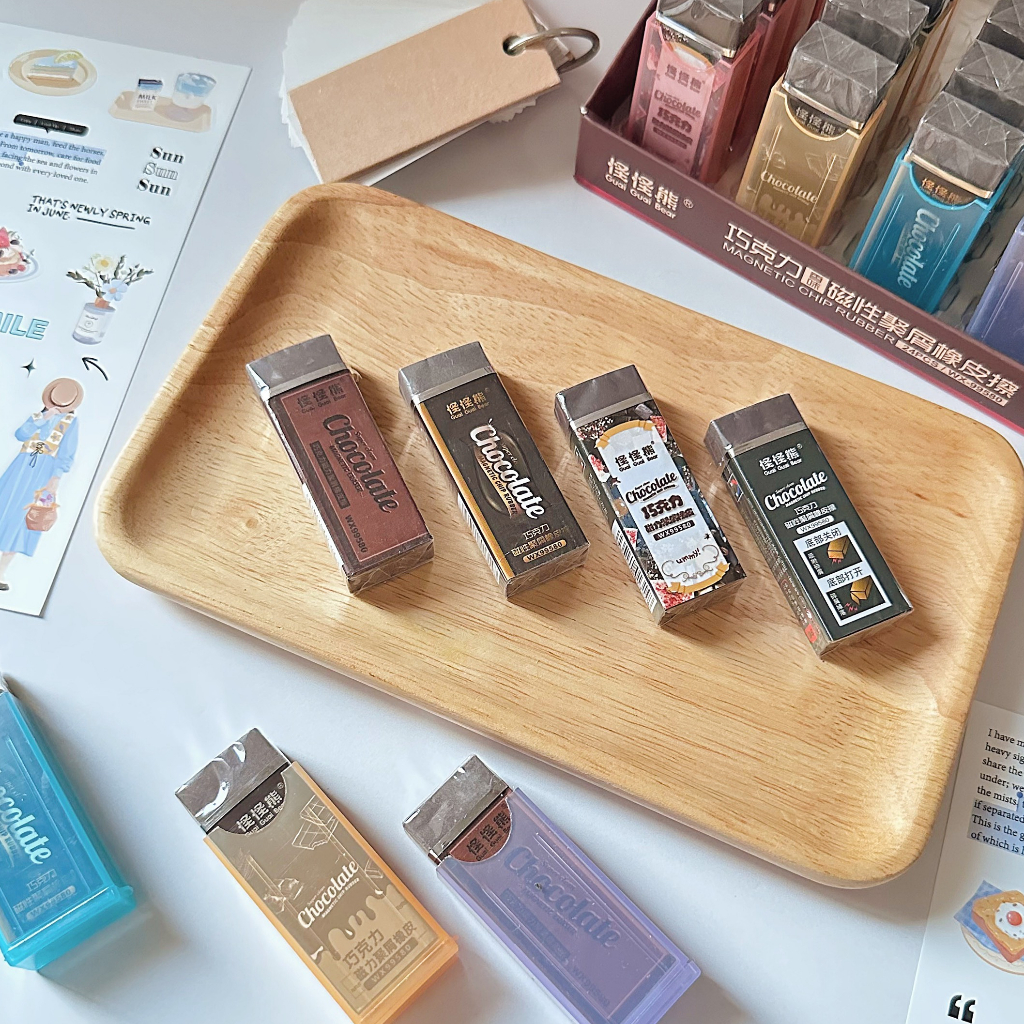 Tẩy chì hình thanh Chocolate siêu sạch TSCL