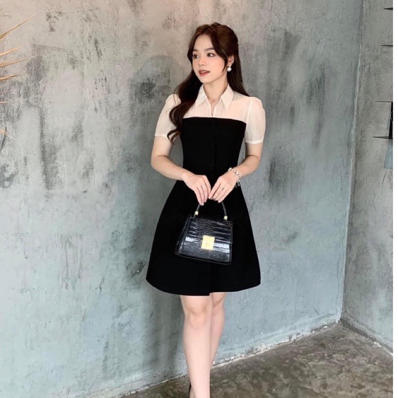 Đầm sơmi phối bigsize 55-90ký ( 1031)