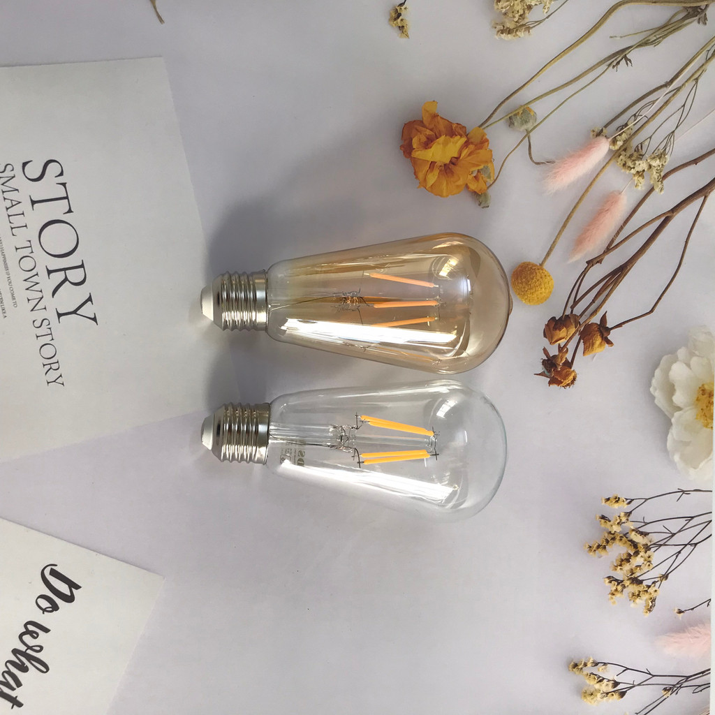 Bóng đèn led edison G45 A60 ST64 G95 bóng đèn trang trí nhà hang quán cà phê trang trí nội thất