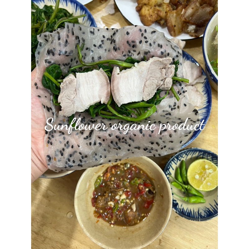 Bánh tráng mè nhúng siêu mè size 17x17 230g