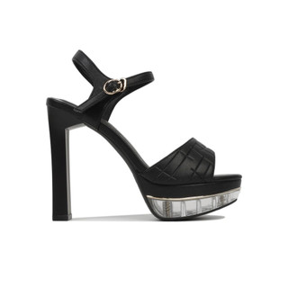 [HCM] Giày Sandal Cao Gót Hạnh Dung HD27169BI ( Màu Kem - Đen - Nâu - Trắng )