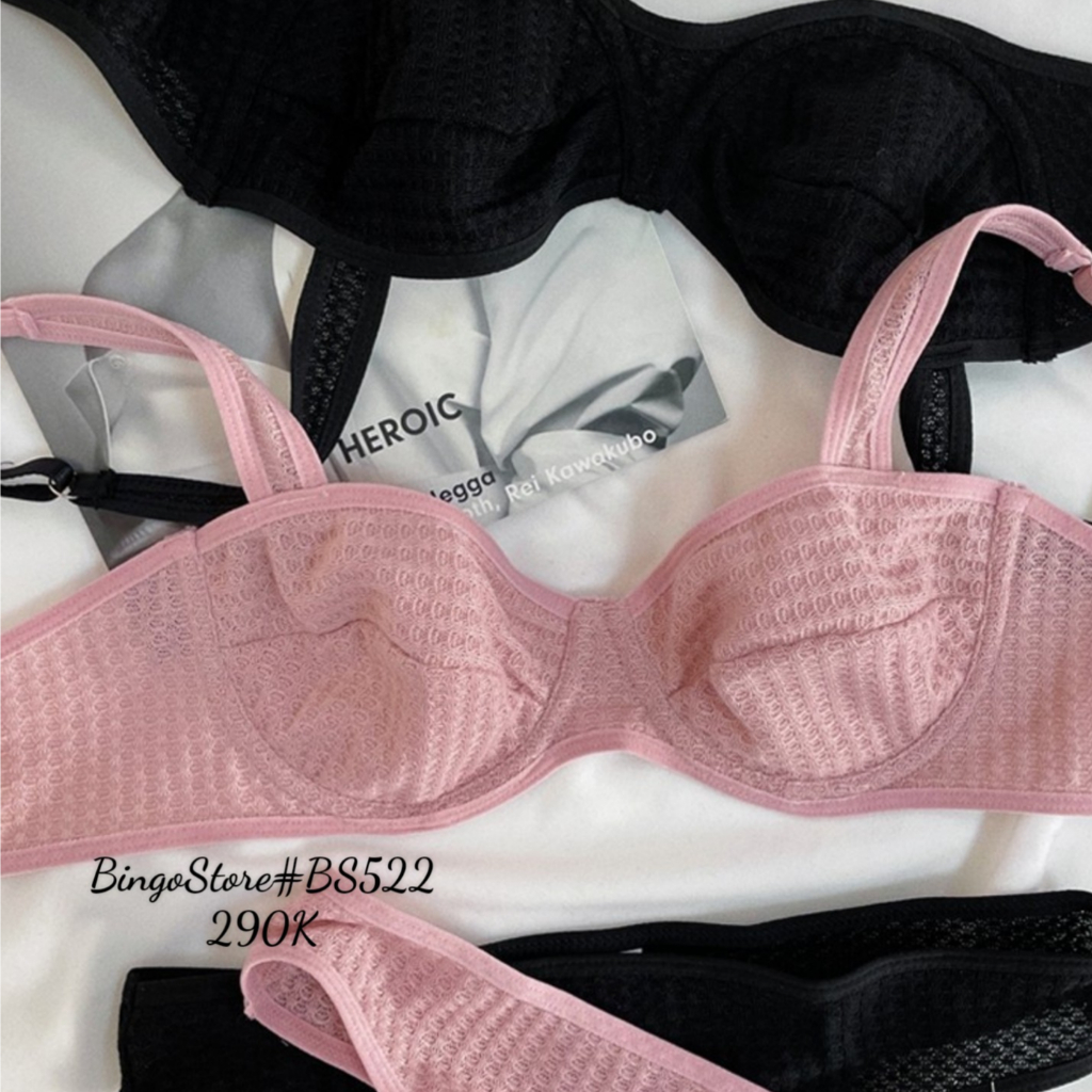 Bộ đồ lót mỏng pastel BS522