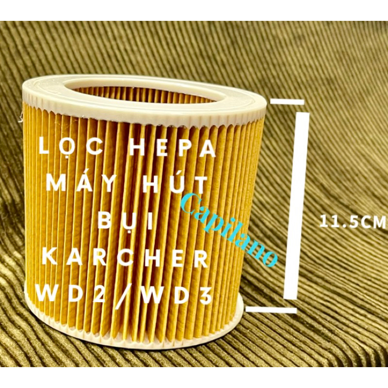 Lọc HEPA chuyên dùng cho máy hút bụi khô & ướt KARCHER WD2-WD3