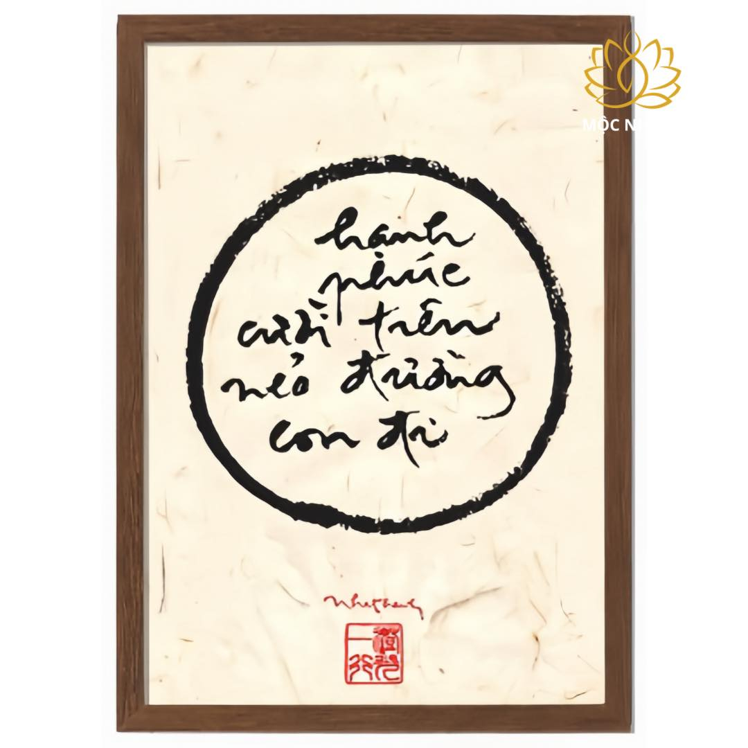 Tranh thư pháp Thiền sư thích nhất hạnh