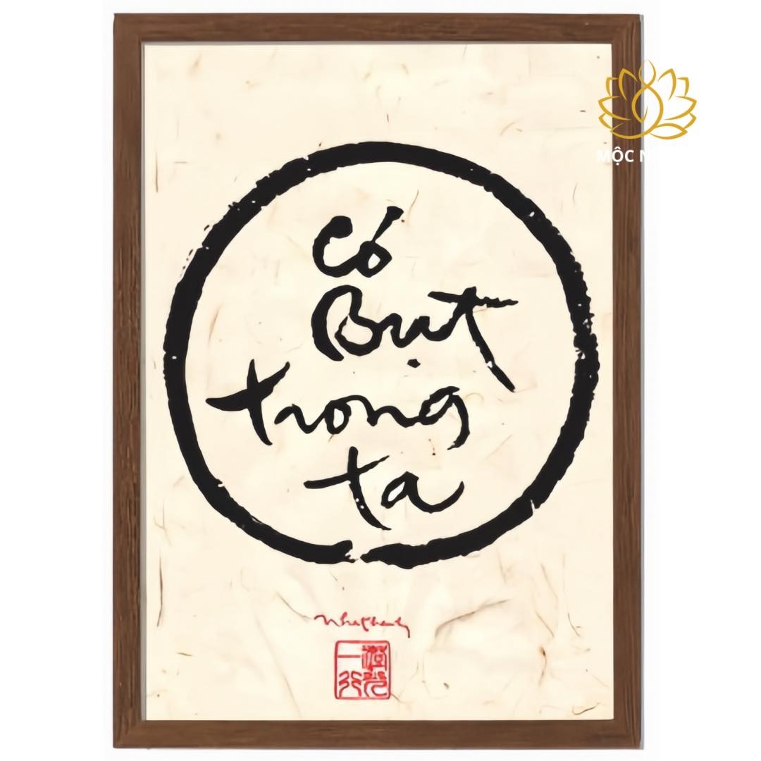 Tranh thư pháp Thiền sư thích nhất hạnh