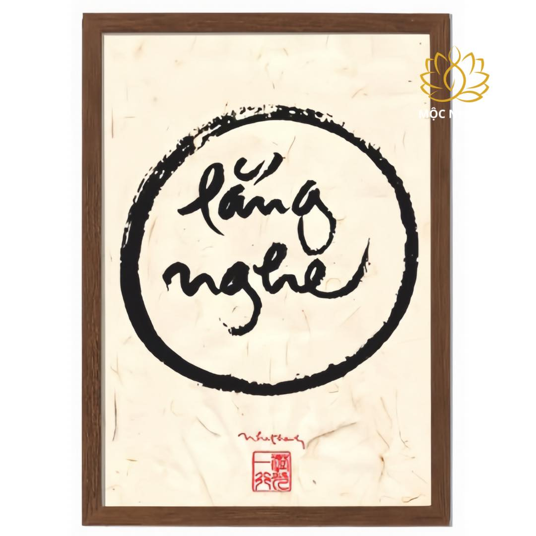 Tranh thư pháp Thiền sư thích nhất hạnh