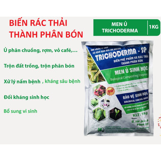 Men vi sinh nấm trichoderma 1kg - nấm đối kháng trichoderma - phòng trừ nấm bệnh cho đất, dùng ủ phân và xử lý đất