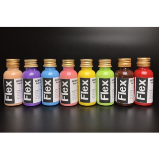 [ MÀU CUSTOM FLEX ] 30ml Chuyên vẽ GIÀY - DA - VẢI - TÚI - ÁO - NÓN - NHỰA - CAO SU  Bảng Màu 1