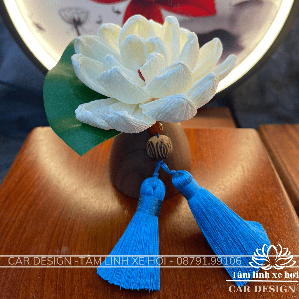 Bình Mộc Liên Hoa Trang Trí Tượng Phật - Trụ Gỗ Mộc Liên Hoa Decor Tượng Phật Tinh Dầu Thơm Cao Cấp