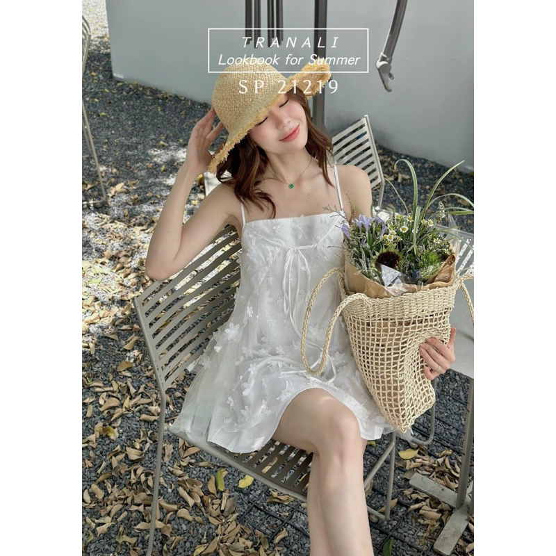 ĐẦM DOLL TRẮNG 2S REN LÔNG VŨ 🤍